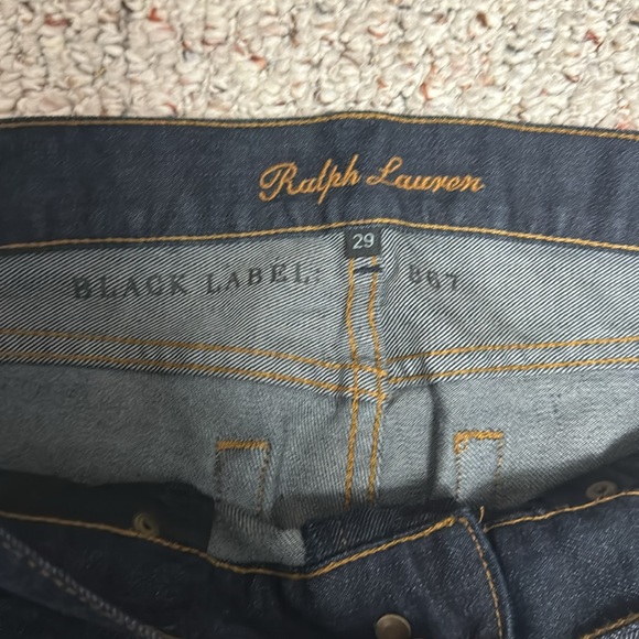 RALPH LAUREN Black Label Peacock Feather Blue Jeans Size 29 NWOT - Picture 3 of 10